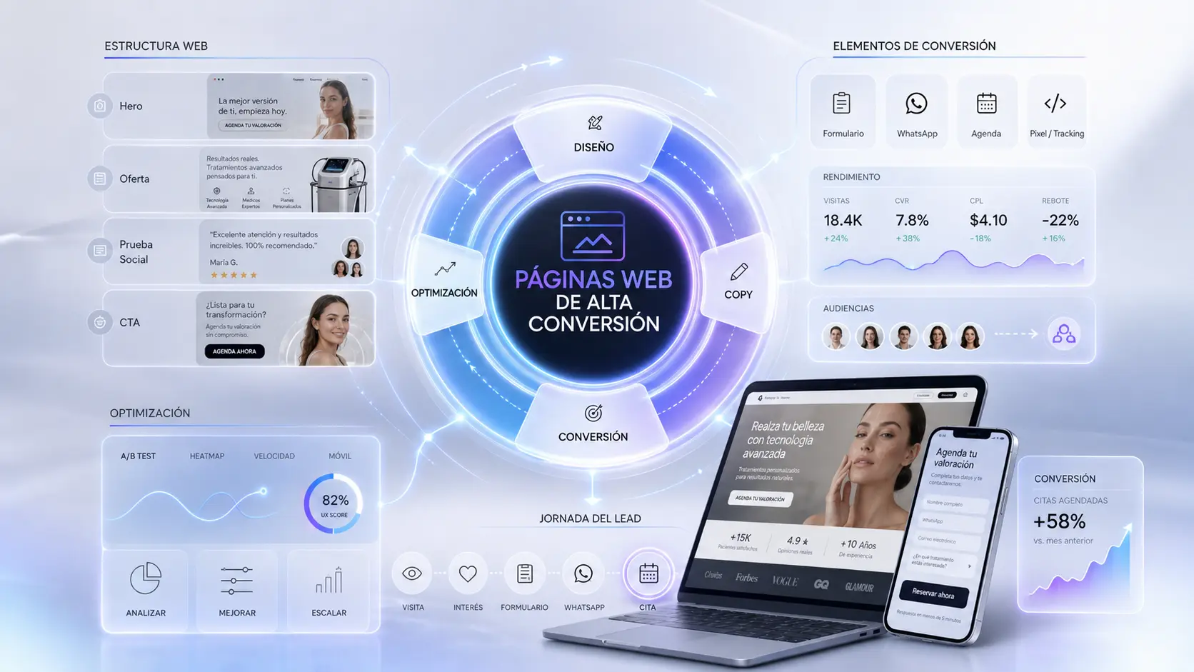 Páginas web premium para clínicas y médicos estéticos